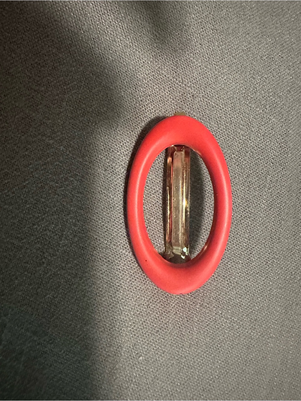 J crew -Red Oval Hair Barrette